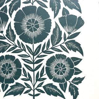 Hand Block Printed Art Print - No. 5791