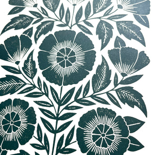 Hand Block Printed Art Print - No. 5791
