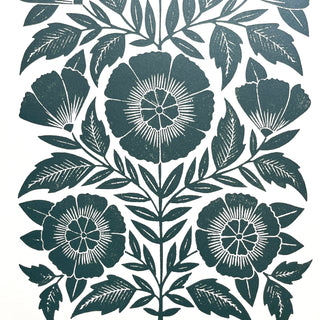 Hand Block Printed Art Print - No. 5791