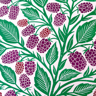 Garden Series: Blackberry Risograph Print