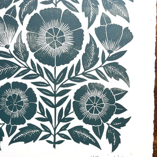 SECONDS : Hand Block Printed Art Print - No. 5801