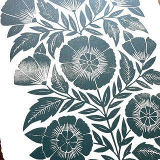 SECONDS : Hand Block Printed Art Print - No. 5801