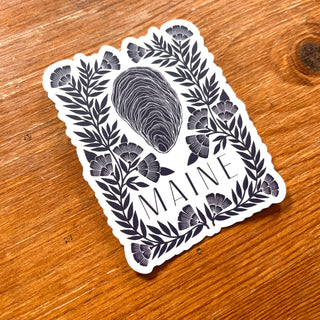 Maine Oyster Sticker