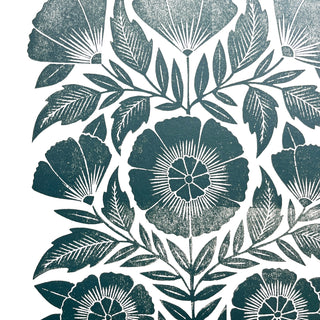 SECONDS : Hand Block Printed Art Print - No. 5802