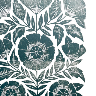 SECONDS : Hand Block Printed Art Print - No. 5802