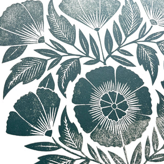 SECONDS : Hand Block Printed Art Print - No. 5802