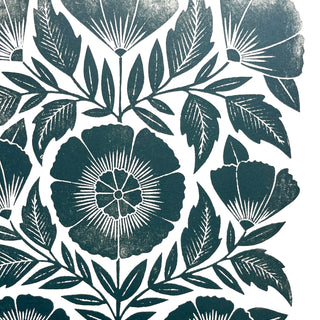 SECONDS : Hand Block Printed Art Print - No. 5803