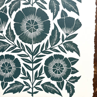SECONDS : Hand Block Printed Art Print - No. 5803