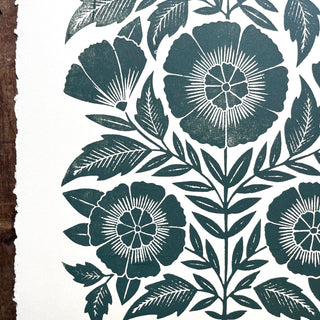 SECONDS : Hand Block Printed Art Print - No. 5803