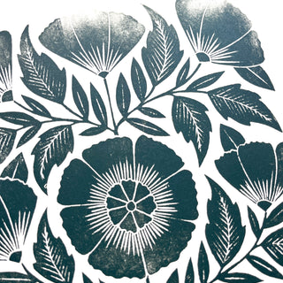 SECONDS : Hand Block Printed Art Print - No. 5803