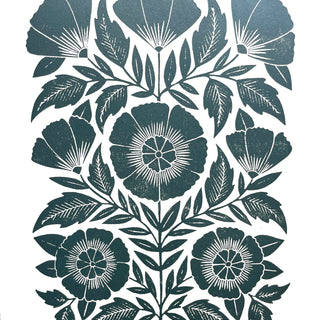 SECONDS : Hand Block Printed Art Print - No. 5804
