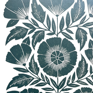 SECONDS : Hand Block Printed Art Print - No. 5804