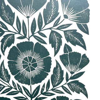 SECONDS : Hand Block Printed Art Print - No. 5804