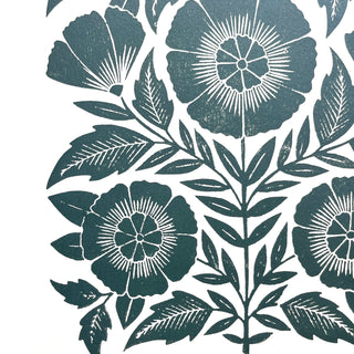 SECONDS : Hand Block Printed Art Print - No. 5804