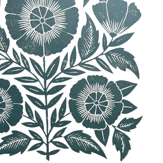 SECONDS : Hand Block Printed Art Print - No. 5804
