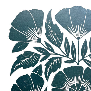 SECONDS : Hand Block Printed Art Print - No. 5804
