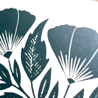 SECONDS : Hand Block Printed Art Print - No. 5804