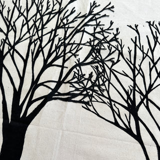 Original Trees Linocut on Fabric - 9