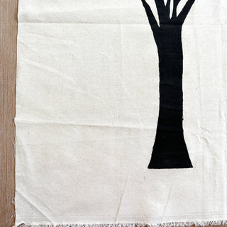 Original Trees Linocut on Fabric - 9