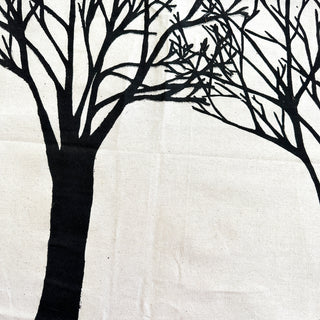 Original Trees Linocut on Fabric - 9