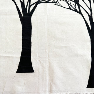 Original Trees Linocut on Fabric - 9