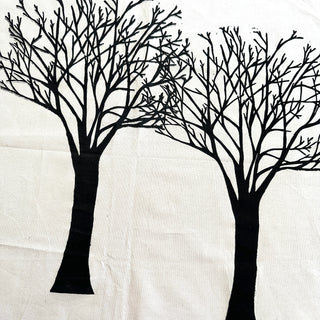 Original Trees Linocut on Fabric - 9