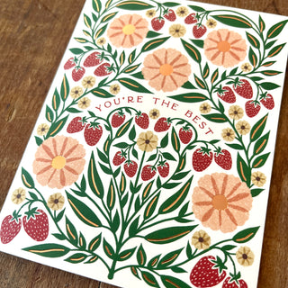 "You're The Best," Greeting Card