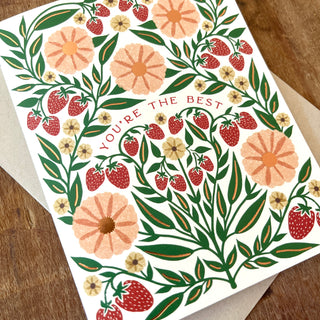 "You're The Best," Greeting Card