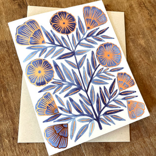 Foil Stamped Greeting Card