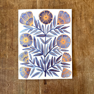 Foil Stamped Greeting Card