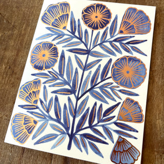 Foil Stamped Greeting Card