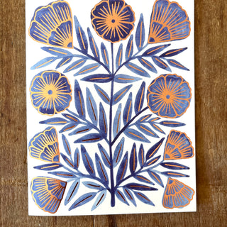 Foil Stamped Greeting Card