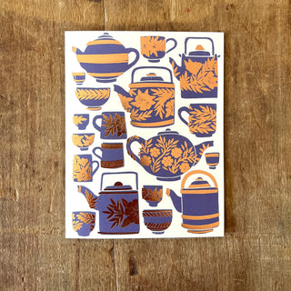 Tea Set Greeting Card