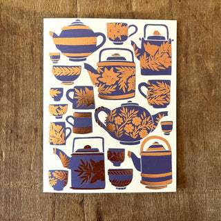 Tea Set Greeting Card