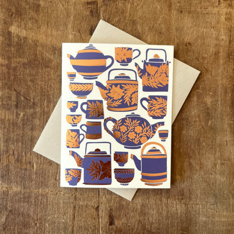 Tea Set Greeting Card