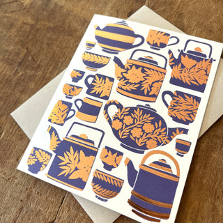 Tea Set Greeting Card