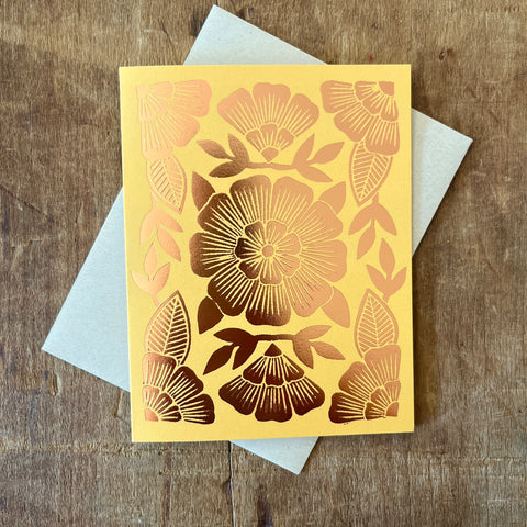 Foil Stamped Greeting Card