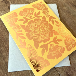 Foil Stamped Greeting Card