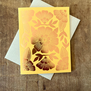 Foil Stamped Greeting Card
