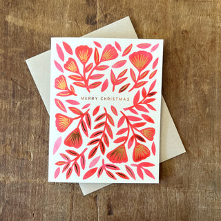 "Merry Christmas" Foil Stamped Cards