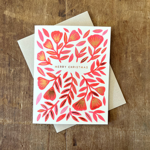 "Merry Christmas" Foil Stamped Cards