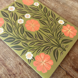 Olive Floral Greeting Card