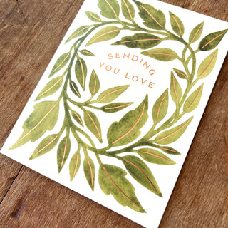 "Sending You Love," Greeting Card