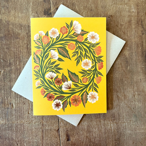 Wreath Greeting Card