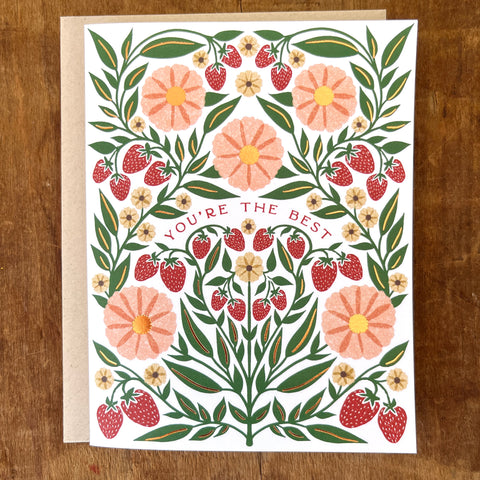 "You're The Best," Greeting Card