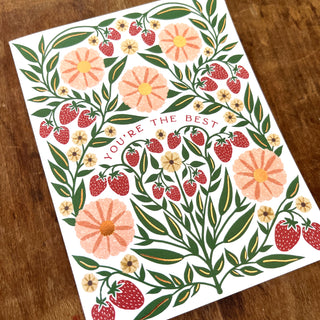 "You're The Best," Greeting Card