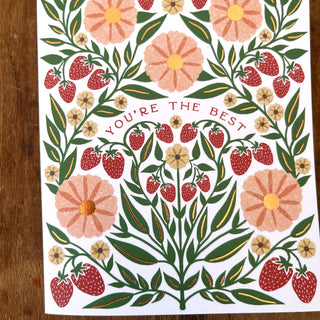 "You're The Best," Greeting Card