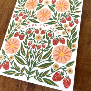 "You're The Best," Greeting Card