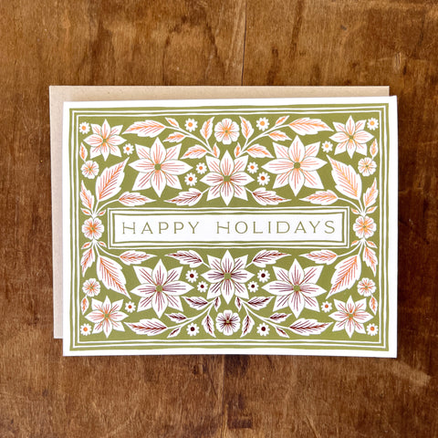 "Happy Holidays," Greeting Card