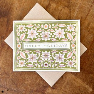 "Happy Holidays," Greeting Card